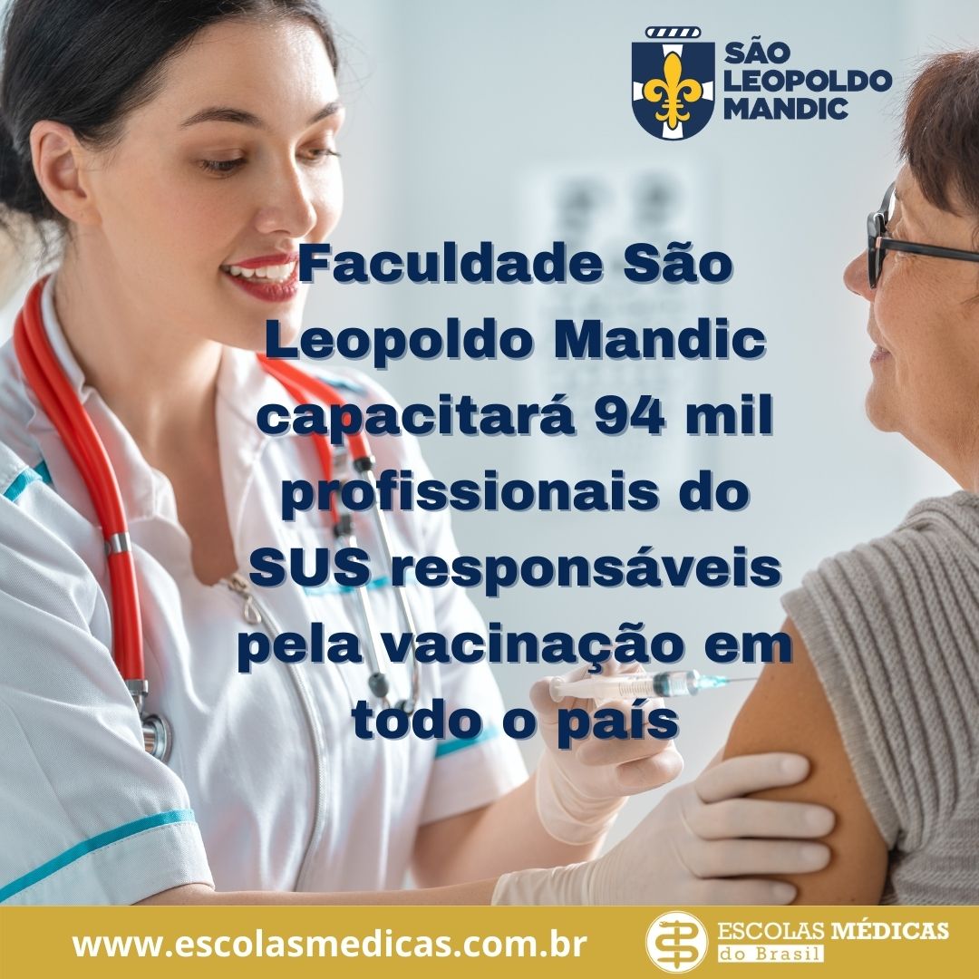 Faculdade So Leopoldo Mandic vai capacitar 94 mil profissionais do SUS responsveis pela vacinao em todo o pas