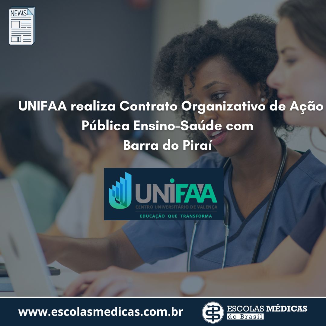  UNIFAA realiza Contrato Organizativo de Ao Pblica Ensino-Sade com Barra do Pira 